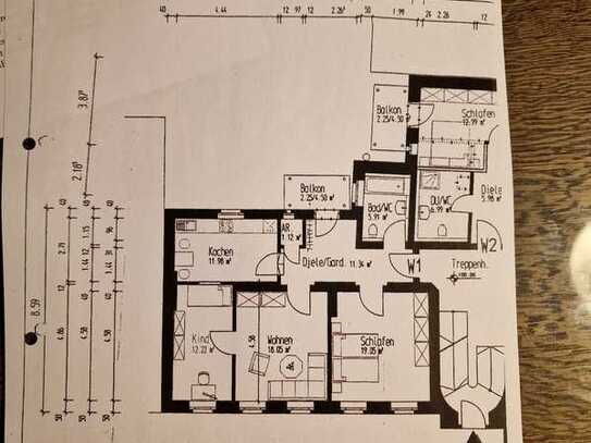 Schöne 3-Zimmer-Hochparterre-Wohnung mit gehobener Innenausstattung mit Balkon und EBK in Halle