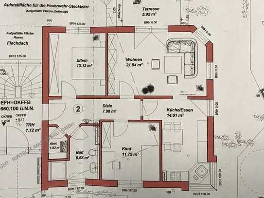 3 Zimmer Wohnung (Erdgeschoss) mit Terrasse in Möhringen (Tuttlingen)