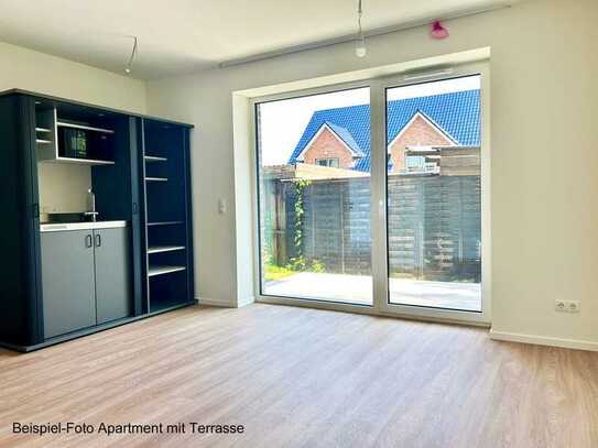 Erstbezug 1-Raum-Appartment mit Terrasse & kleinem Gartenanteil