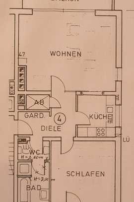 Exklusive 2-Zimmer-Wohnung mit Balkon in Münster