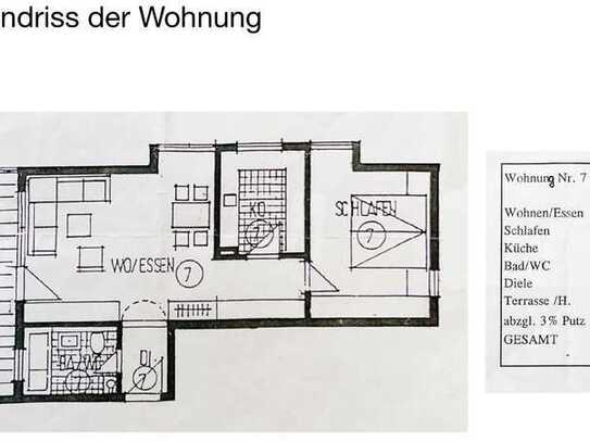 2,5-Zimmer-Wohnung mit Balkon und Einbauküche in Filderstadt-Sielmingen