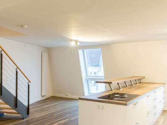 HOMESK - 4-Zimmer Maisonette-Dachgeschosswohnung mit Dachterrasse. Teilgewerbe möglich.