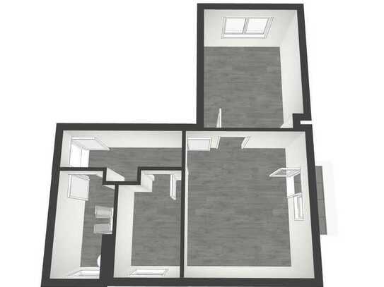 Wohnen im Grünen: 2 Raumwohnung mit Balkon und Aufzug