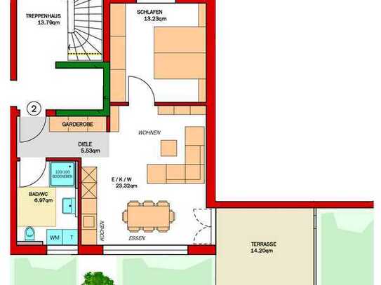 MODERN I HOCHWERTIG I ZENTRAL * 2-Zi. WHG * 56QM mit Terrasse, EBK, Keller, Aufzug uvm.