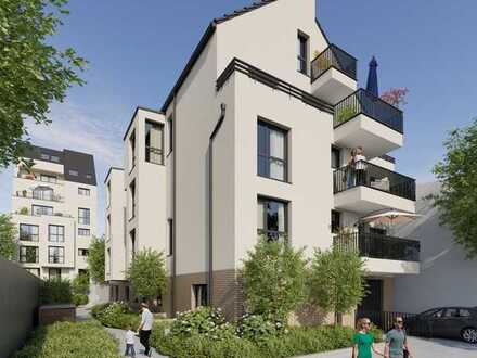 Urbane 3-Zimmer Neubau mit gr. Terrasse und kl. Garten