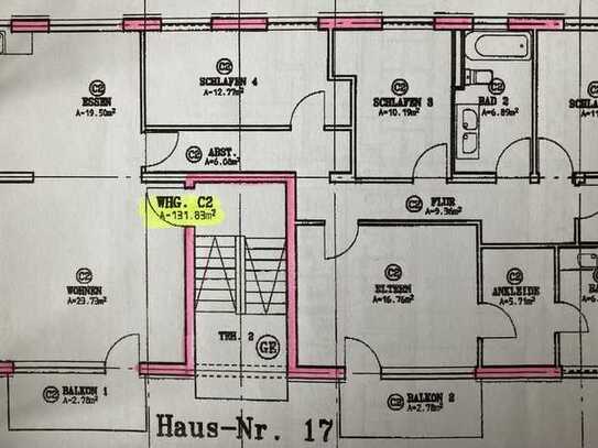 Modernisierte 5-Raum-Wohnung mit 2 Balkonen und Einbauküche in Butzbach