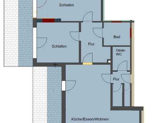 Wohnen mit Stil u. Charme in Jöllenbeck 120 m² Wfl. - 3 Zi.- ca. 170 m² sonniger Garten