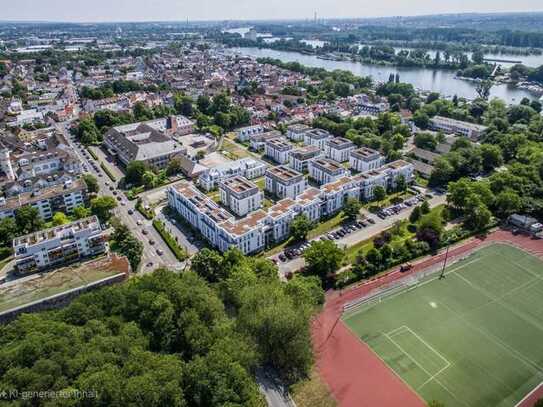 Moderne 2-Zimmer Wohnung +TG im Rheingau-Palais Schierstein am Hafen