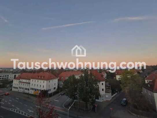 Tauschwohnung: Schöne Dachgeschosswohnung mit einmaligem Blick