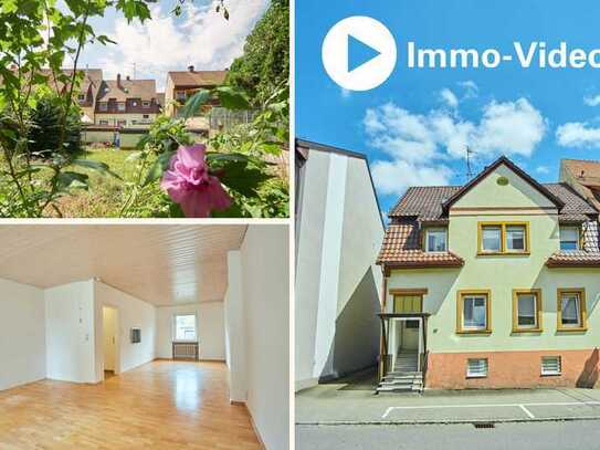 Mit Immo-VIDEO: Ein-, Zwei-, Dreifamilienhaus in zentraler Lage mit Obstgarten plus Baugrundstück