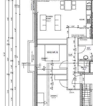 Dachgeschosswohnung mit großem Balkon