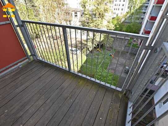 Familienfreundliche 3-Raum-Wohnung im Lutherviertel mit Balkon und Aufzug im 3. OG!