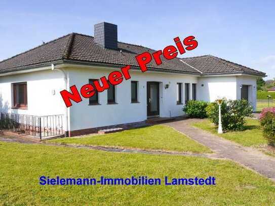 Bungalow mit ebenerdiger Wohnfläche, Südterrasse, Garage, Teilkeller, Garten