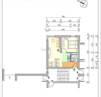 2-Zimmer-Studentenwohnung in 69221 Dossenheim- nur an Studenten zu vermieten!