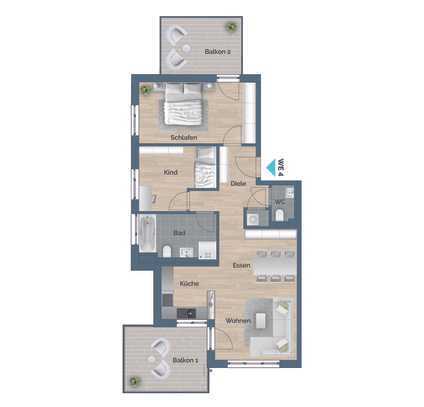 Moderne 3,5-Zimmer-Wohnung im Neubau – Ihr neues Zuhause im Obergeschoss in Alfdorf! Wohnung Nr. 12