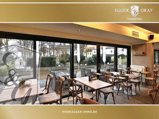 STILVOLL EINGERICHTETES & SICHER VERMIETETES RESTAURANT/ PARKCAFÉ MIT PERSONALWOHNUNGEN