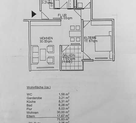 Sehr gut aufgeteilte 2,5-Raum-Wohnung mit EBK in Freiberg am Neckar