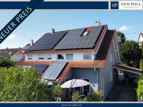 Sonnige Doppelhaushälfte mit hoher Energieeffizienz in Seenähe