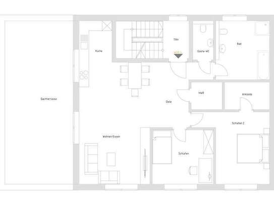 Traumhafte 3-Zimmer-Penthouse-Wohnung im Erstbezug