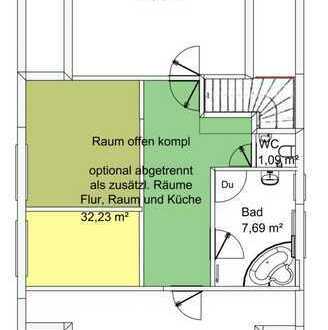 Geschmackvolle, sanierte 3-Raum-DG-Wohnung in Tübingen