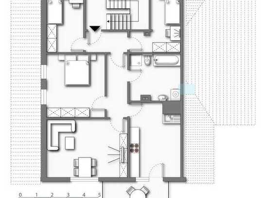 +++VERMIETET+++Mietwohnung (mit Balkon und Einbauküche) im Dachgeschoss - Bad Berleburg-Berghausen
