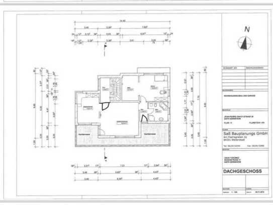 Neuwertige 2,5-Zimmer Penthousewohnung mit Balkon und Einbauküche in Gernsheim