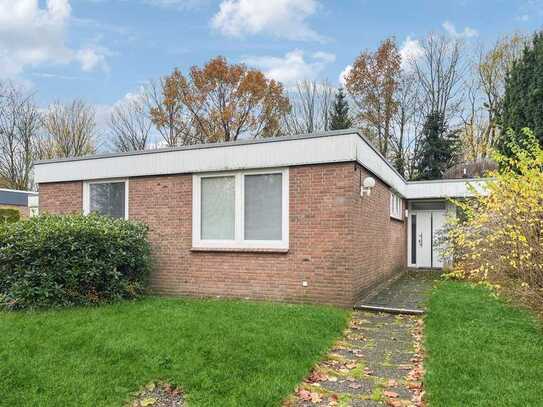 Kettenbungalow in Lübeck-Buntekuh: 4 Zimmer, ca. 105 m² Wohnfläche, Teilkeller, Garage - Erbbaurecht