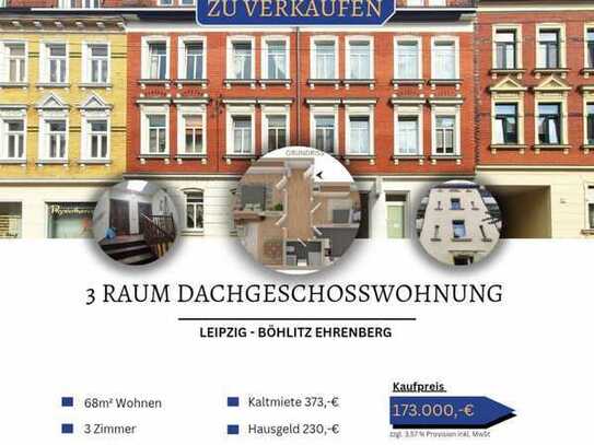 3 Zimmer Dachgeschosswohnung mit Balkon zur Kapitalanlage