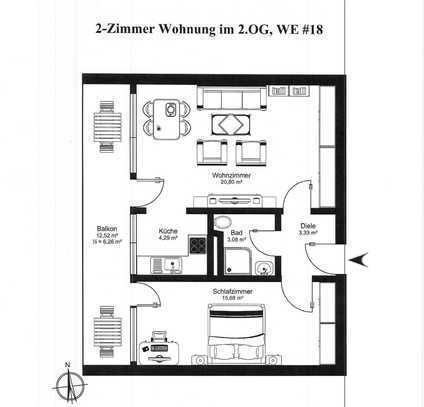 **renditestarke (4,22%) 2-Zi.-Whg. mit Balkon und Stellplatz in Unterschleißheim -zur Kapitalanlage-