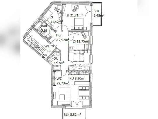 Tauschwohnung: Bieten 5-Raum o. 4-Raum Wohnung mit Balkon(en)