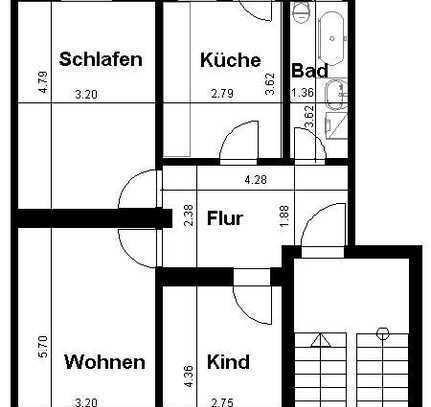 3-Zimmer-Wohnung in Dresden-Mickten