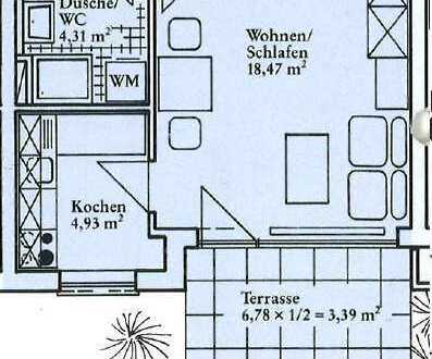 Attraktive 1-Zimmer-Wohnung in Opfingen