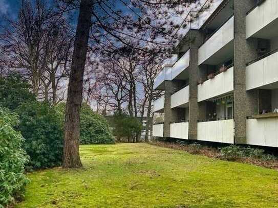 Helle Wohnung mit großem Südbalkon - 2 Zimmer - Unverbaubarer Blick ins Grüne