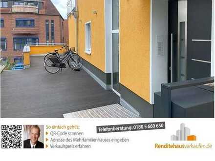 Stadthaus mit Neubaucharakter. Baugrundstück für EFH. Stellplätze. Terrassen.