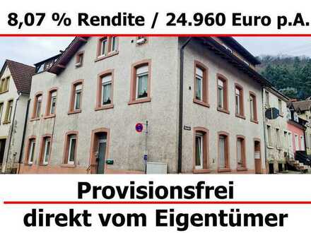 8,07 % Rendite 24.960 Euro/p.A. - Vermietetes 3 Familienhaus in Lambrecht - Provisionsfrei