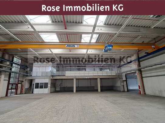 ROSE IMMOBILIEN KG: Helle Lagerflächen mit 2x Kranbahn 5,0 t. zu vermieten!