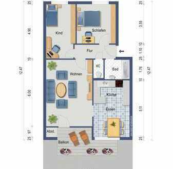Top Wohnung - schöne Einbauküche - großer Süd-Balkon - Tiefgarage - 2 SP - extra Hobbyraum