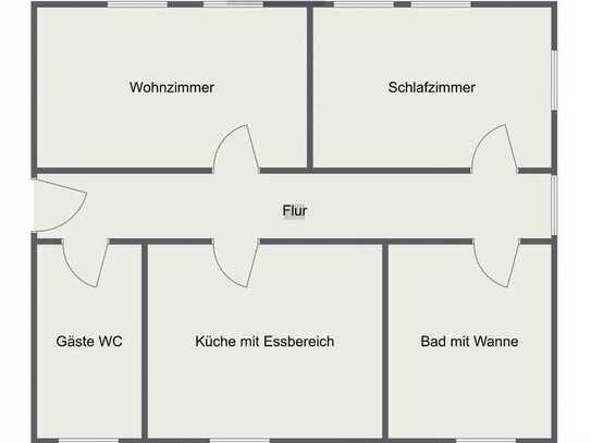 Schöne, gepflegte 2-Zimmer-Wohnung in Nürnberg