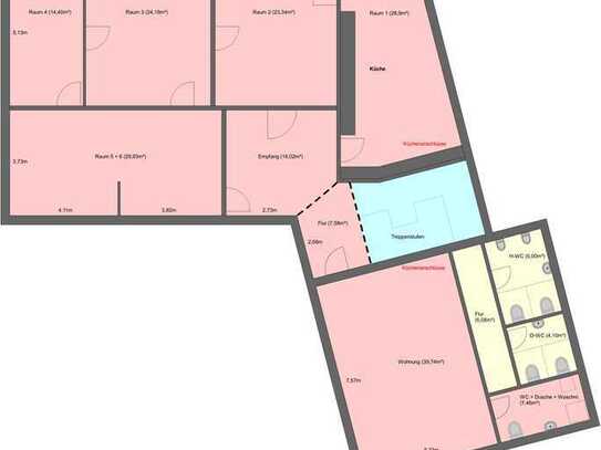 Büroetage 190m² zu vermieten im Goetzhaus Lützner Straße 11