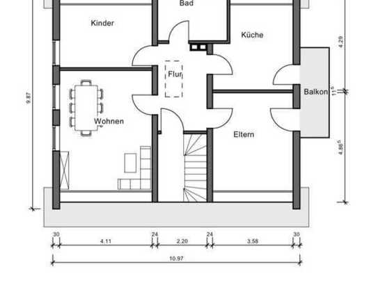 Erstbezug nach Sanierung mit Balkon: schöne 3-Zimmer-Wohnung in Kreuztal