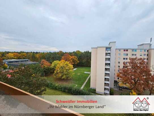 Fernblick! Top 3-Zimmer-Eigentumswohnung mit Loggia in Nürnberg "Longwater"