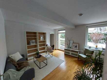 Modern möblierte 2-Zimmer-Wohnung mit Terrasse und Gartenanteil in Stuttgart West