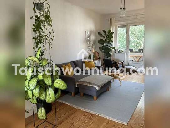 Tauschwohnung: Helle 3 Zimmer Wohnung mit Balkon zw. Alster und Stadtpark