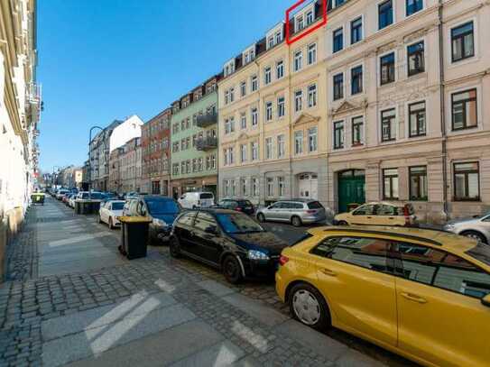 Leipziger Vorstadt - bezugsfertige 2-Zimmer-Dachgeschoss-Wohnung