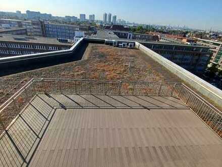 Genießen Sie den herrlichen Panoramablick über Hamburg von Ihrer Dachterrasse aus