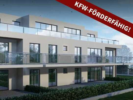 KfW-Förderungsfähig: 4-Zimmer Neubau Wohnung mit Terrasse in Lichtenberg inkl. Stellplatz