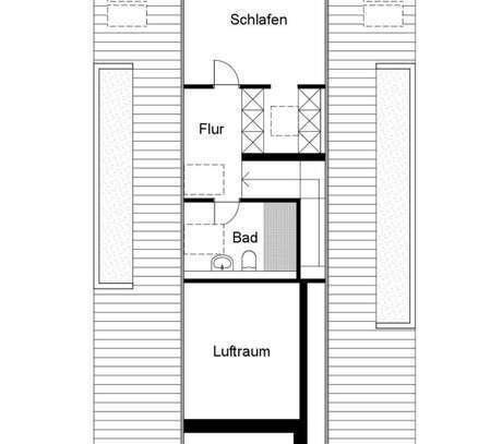 Lichtdurchflutete und klimatisierte
4 1/2 Zimmer-Maisonette-Wohnung