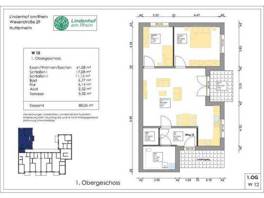 12 - wunderschöne 3-Zimmerwohnung in Huttenheim