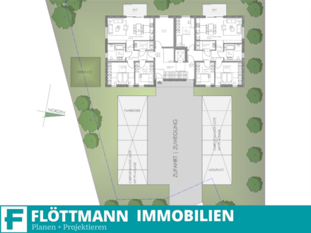 Projektiertes Grundstück für 6 öffentlich geförderte WE in begehrter Lage von Bielefeld-Jöllenbeck!