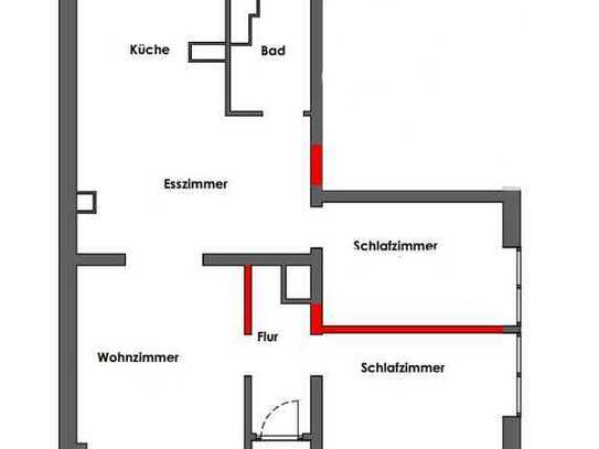 Vollmöblierte 4-Zimmer-Wohnung mit tollen hohen Decken